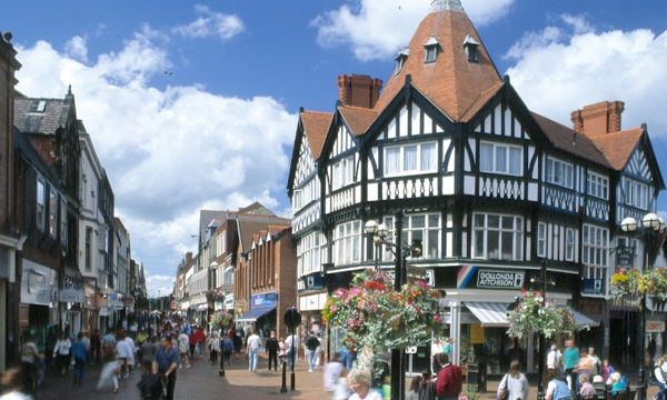 High St in Wrexham